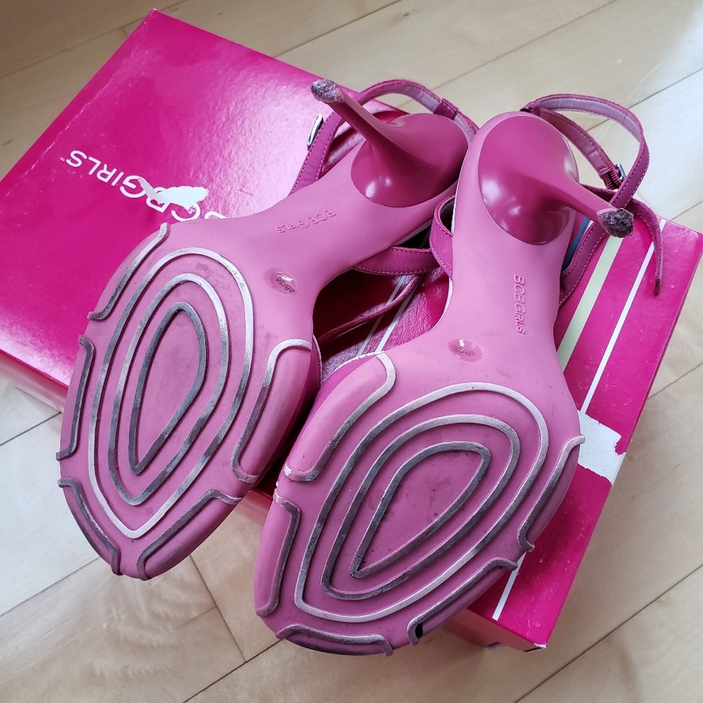 BCBG Girls pink slingback sandals in sz 8 - Picture 3 of 4